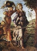 BOTTICELLI, Sandro The Return of Judith to Bethulia  hgg oil painting
